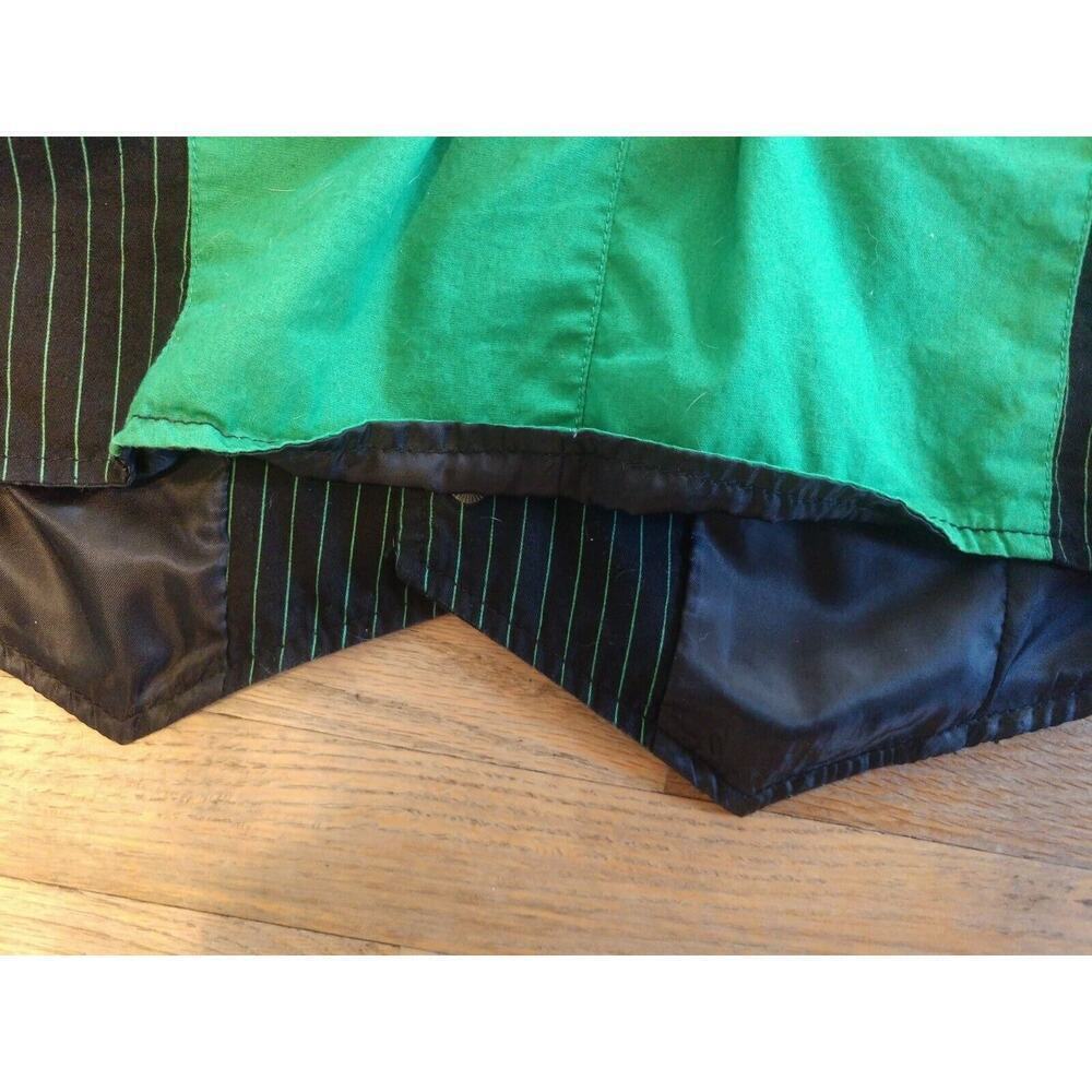 TRIPP NYC Vest Dang Goodman Corset Goth Punk Steampunk Small Black Green - Picture 6 of 9